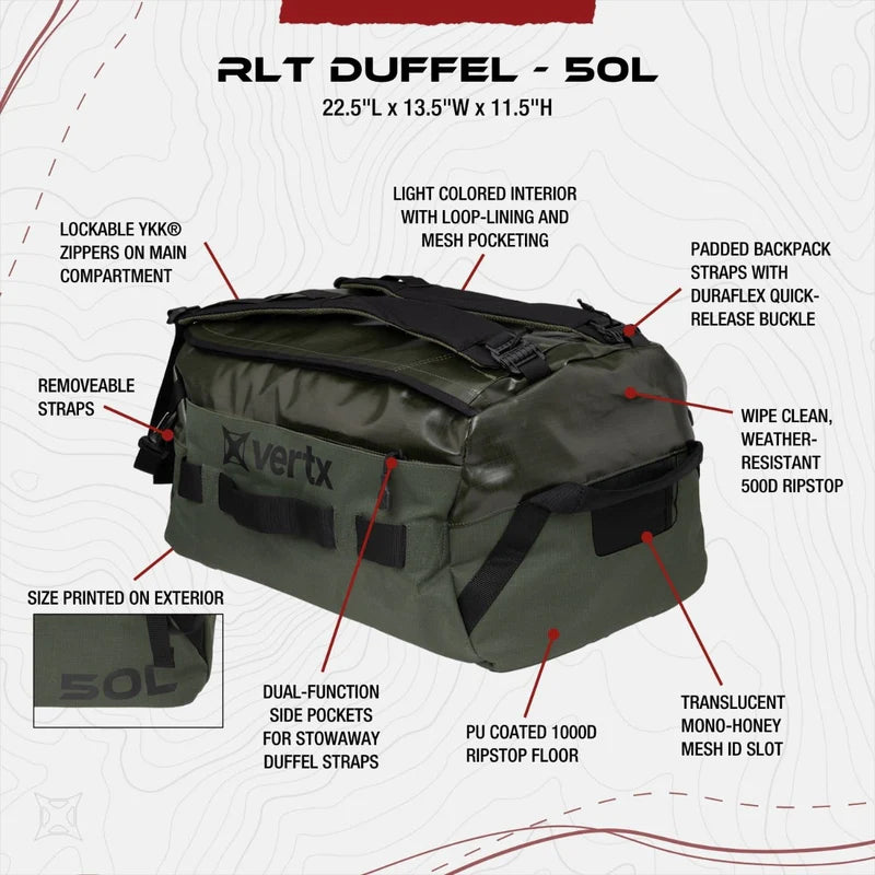 Vertx RLT Duffel Bag 50L